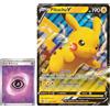 BB-Toy-Trades Pokemon Carta da collezione XXL Promo Carta Pikachu V SWSH061 - INGLESE - Fullart Holo Mega Jumbo Oversize carta singola con sleeve BB-Toy-Trades (Pika-chu V EN)