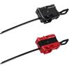 BaZuyunMd Set di 2 starter per trottttttttola con ripcord, compatibile con Beyblade X Series, per battaglie rapide (nero, rosso)