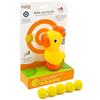 SCATTO ENERGIA CREATIVA | Gallo Sparapalline - Gioco Divertente - Include 5 Palline Morbide - Sicuro e Colorato