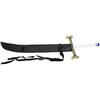 Il Nuovo Mondo Dream2reality Cosplay One Piece Hawk-Eyes Shichibukai Mihawk The Black Blade straight version Medium Carbon Steel Sword