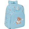 safta Real Madrid PRESCUCOLAR BLU - Zaino scuola per bambini, zaino per bambini, adattabile al carrello, ideale per bambini in età scolare, 26 x 11 x 34 cm