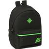 safta Real BETIS - Zaino per laptop da 15,6 e USB, ideale per giovani di diverse età, tessuto riciclato, comodo e versatile, qualità e resistenza, 31 x 18 x 44 cm