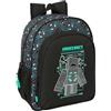 safta MINECRAFT SCREEN - Zaino scuola per bambini, adattabile a carrozzina, ideale per bambini in età scolare, comodo e versatile, qualità e resistenza, 32 x 12 x 38 cm