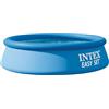 Intex 28106EH - Piscina circolare portatile fuori terra per famiglie, 2,4 x 61 cm, facile da montare, gonfiabile, resistente alle forature, colore: blu