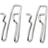 MoSundi Ganci a clip in acciaio per trapani Ryobi P660 P225 P263 P237 P252 P661 P239 P317, confezione da 2, argento