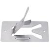 BildeeMait Supporto per saldatore portatile per supporto in acciaio inossidabile Base stabile per strumenti di riparazione per stazione di supporto in metallo compatto argento