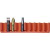 PB Swiss Tools Bitblock vuoto PB 970 con spazio per 10 C6 o E6 1/4 PrecisionBits | 100% Swiss Made | Punte laterali o verso l'alto
