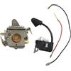 GTWSQQ Bobina di accensione del carburatore for motosega Stihl MS170 MS180 MS170C MS180C for Zama C1Q-S57A 1130 120 0603 124 0800