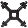 sodeber Mandrino a batteria universale per trapano utensile elettrico 4 in 1 per chiave 1/4 3/8 1/2 Set chiavi inglesi Dado a scatto a scatto Dado a Regolabile Artigiani Cesoie per lungo