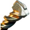 Kwb 241744 - Punta per trapano a percussione in metallo duro, 1 pezzo, 14 mm, lunghezza totale 165 mm, SDS-Plus, 1 pezzo
