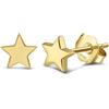 HeyMeili Stella Pentagramma Orecchini Bottone da Uomo Donna Ragazzi, 925 Argento Gioielli Oro per Orecchie Sensibili