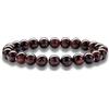 Svadia Bracciale con Perline in Occhio di Tigre Rosso Bracciale Regolabile in Pietra Naturale per Uomo e Donna | Gioiello per Yoga e Meditazione | Design con Tre Perline