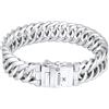 Kuzzoi Buddha - Bracciale da uomo, 16 mm, fatto a mano, in argento 925, Argento sterling