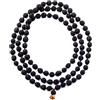 SHIVOHAM Mala - Rosario originale Rudraksha 108+1 perline (diametro 6-7 mm), qualità premium