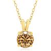 PAKORIO Collana solitaria moissanite rotonda classica elegante donna, 1ct/2ct VVS1, placcata oro 14K, ipoallergenica, catena 40-45cm, anti-ossidazione, regalo