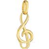 NKlaus Ciondolo a forma di chiave di violino in oro giallo 375 Musica a forma di chiave di violino 4922