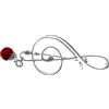 SilverAmber Jewellery Spilla in argento Sterling 925 e vera ambra baltica cognac, 4168C, Argento sterling, Ambra
