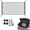 WANGDEFU Rete Portaoggetti Tasca Organizer Elastico,Rete di carico Estensibile 120 × 70cm con 4 Ganci,Corda Elastica Nylon Flessibile,Bungee,per SUV,Van,Truck,Bagagliaio di Tronco di Auto,Campeggio,Universale