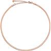 GD GOOD.designs EST. 2015 Catena a serpente da donna - collana piatta senza pendente in argento, oro, oro rosa I catena a serpente (3 cm di larghezza)