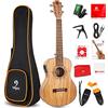Vangoa Elettroacustico Ukulele Tenor 26 pollici con Equalizzatore a 2 bande, Borsa per il trasporto, Pratici kit per principianti