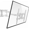 XTRARM TiTon Flex 80 cm Supporto TV Parete Bianco per 42-85 Pollici - Braccio TV