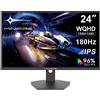 Minifire Gaming Monitor 24 pollici 2K, WQHD (2560 x 1440), 180Hz, IPS,