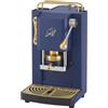 FABER COFFEE MACHINES | 3.0 PRO ESSENTIAL | Macchina Caffè ESE 44mm Compatta con, Tanica in Vetro, Portacialda Estraibile e Pressacialda Ottone Regolabile (Navy Blue, OTTONE)