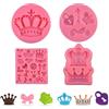 ZOOMPIL Stampo in Silicone a Forma di Corona, 4 Pezzi Stampi Papillon Corona, per Biscotti al Cioccolato, Cupcake e Torte