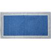Floori Tappeto Tinta Unita Minimal Roma Colori Neutri Moderno Arredo Salotto Camera Passatoia Cucina Con Antiscivolo Made in Italy (Blu Mare, 65x115 cm)
