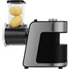AUXSL Tagliaverdure elettrico, 1000 W, 5 in 1, con 10 lame di ricambio, grattugia da cucina, 220 V, per patate, barbabietole, cetrioli