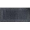 Floori Tappeto Cucina Tinta Unita Righe Minimal Moderno Morbida Ciniglia con Antiscivolo Passatoia Cucina Ingresso Colori Moderni Made in Italy (Antracite, 57x140 cm)