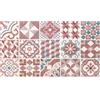 Floori Tappeto Maioliche Moderno Arredo Salotto Camera Passatoia Cucina Con Antiscivolo Made in Italy (Prugna, 140x200 cm)