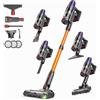 TechRise Aspirapolvere Senza Fili 8 in 1, Scopa Elettrica 500W/45KPa, 60 Min Autonomia, Autoportante con Display LED, Spazzola Anti-Groviglio, per Peli di Animali e Pavimenti