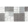 Floori Tappeto Moderno Mondrian Design Geometrico Astratto, Antiscivolo, Morbido e Lavabile - per Soggiorno, Camera da Letto, Ufficio - Varie Misur (Grigio Caldo, 65x175 cm)