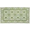 Floori Tappeto Arredo Arabic Stile Orientale Salotto Camera Passatoia Cucina Con Antiscivolo Made in Italy (Verde Giungla, 140x200 cm)