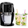 Neo, Macchina per ghiaccio tritato, elettrica, con brocca rimovibile, per la miscelazione di granite, cocktail, frappè, caffè e tè ghiacciato (nero e rame)