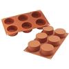 Silikomart Professional SF127 silicone cottura del cilindro 127,6 gram volumi, 7 cm di diametro x 3,5 cm di altezza, 6 cavità (1 each)