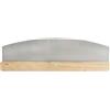 INTIRILIFE Tagliapizza professionale Marrone, mezzaluna con lama in acciaio inossidabile - 35.3 x 10.8 x 5 cm - Grande coltello per pizza, mezzaluna per erbe, con protezione per la lama