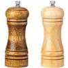 Yolistar Pepper Grinders, Salt Shakers, Macinapepe Macinasale Manuale, Macina Pepe Legno Massiccio Con Smerigliatrice Ceramica Regolabile Forte, 2 pcs 5 Pollici