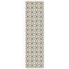 Panorama Tappeto in Vinile - Tappeti in PVC Grandi - Tappeto da Cucina, Corridoio e Soggiorno - Modello Cudillero Grigio 80x300 cm