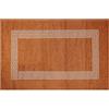 Floori Tappeto Cucina Tinta Unita Greca Minimal Morbida Ciniglia con Antiscivolo Moderno Passatoia Cucina Ingresso Colori Moderni Made in Italy (Ruggine, 57x115 cm)