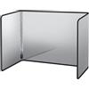 Qacpahucy Paraschizzi Cucina Antiaderente Pieghevole - Pannello Paraschizzi a Parete e Portatile per Olio, Protezione Schizzi per Padella e Cucine a Gas, Acciaio Inox (30x41x30cm)