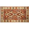 Floori Tappeto Kilim Arredo Classico Moderno Orientale Geometrico Colori Moderni Arredo Salotto Camera Passatoia Cucina Con Antiscivolo Made in Italy (Ruggine, 65x300 cm)