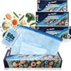 COM-FOUR® Set di sacchetti per congelatore da 60 pezzi - Sacchetti da 1L, 3L, 6L per sigillare, conservare alimenti chiudibili -40 ° C