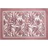 Floori Tappeto Cucina Bamboo Foglie Morbida Ciniglia con Antiscivolo Moderno Passatoia Cucina Ingresso Tropical Colori Moderni Arredo Salotto Camera Made in Italy (Prugna, 57x115 cm)