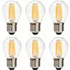 Etrogo Lampadina LED G45 E27 6W Equivalenti 60W 600Lm Bianca Calda 2700K Non Dimmerabile 6 Pezzi