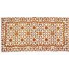 Floori Tappeto Arredo Arabic Stile Orientale Salotto Camera Passatoia Cucina Con Antiscivolo Made in Italy (Ruggine, 65x115 cm)