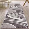 Mazovia Tappeto per Corridoio - Passatoia Corridoio Moderne Geometrico - Tappeto a pelo Corto per Ingresso, Salotto - Certificato Oeko-Tex - Corridore a Metro - Larghezza 90 cm - Grigio 90x500 cm