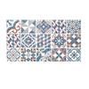 Floori Tappeto Maioliche Moderno Arredo Salotto Camera Passatoia Cucina Con Antiscivolo Made in Italy (Azzurro Topazio, 140x200 cm)