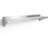 Forgast Scaffale Cucina Da Parete Muro, Mensola da Parete Cucina, Ripiano in Acciaio Inox, 120x30x55 cm, Portata 35 kg, per Ristorante, Casa, Cucina, Hotel, Bar